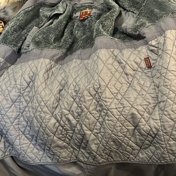 J. Gallery Vintage Purple Gray Lavender Trench Coat Sz Petite 7/8 - Picture 10 of 13